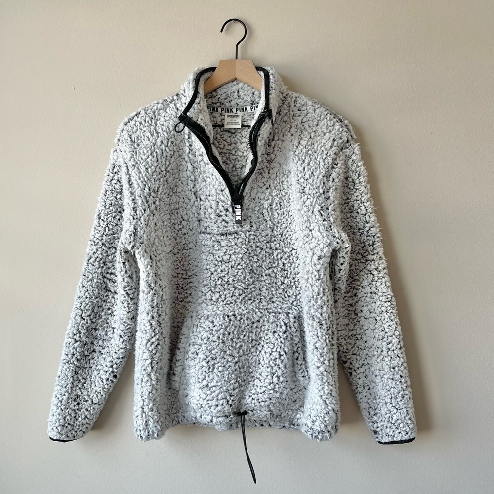 PINK Victorias Secret Frosted Sherpa Pullover